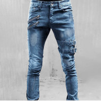 Michael Kors Rugged Denim Work Jeans for Men Jeans for Men Stretch Fit Mens Trousers Casual Straight Mid-rise Slim Fit Ripped Jeans
